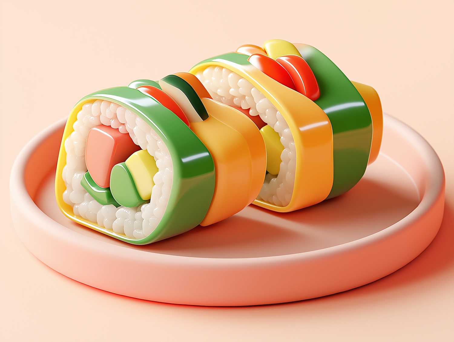 Stylized Kimbap Toy