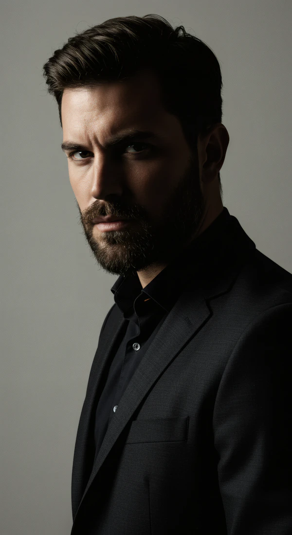 Portrait of a Man in a Dark Suit