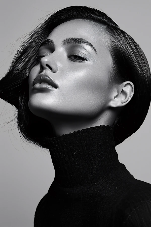Elegant Monochrome Portrait