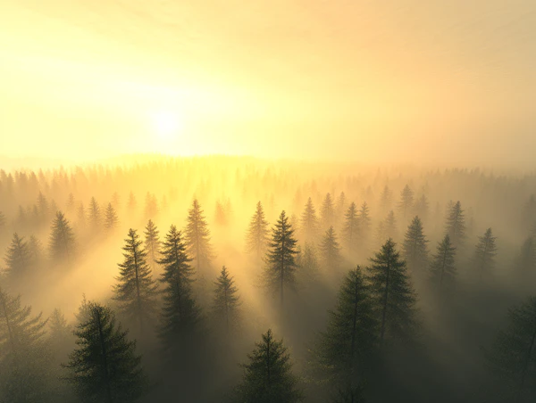 Golden Forest Sunrise