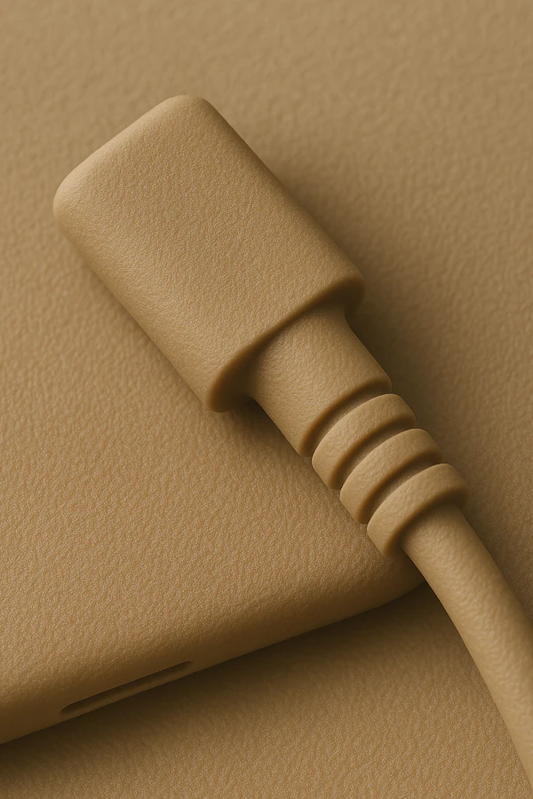 Beige Cable Close-Up