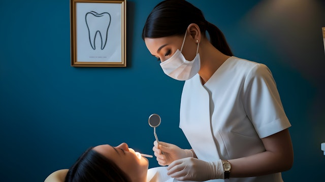 Dentist Examining Patient