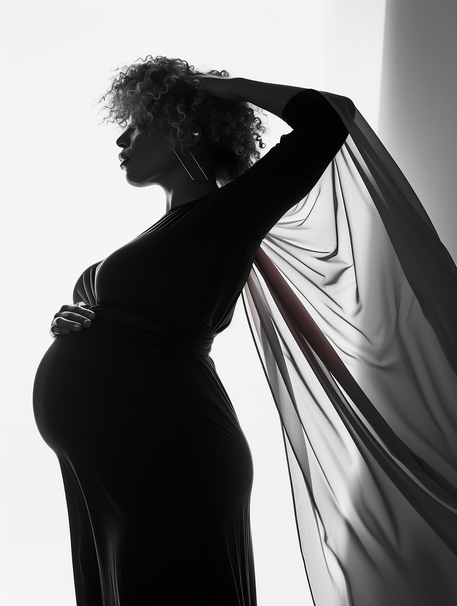 Elegant Maternity Silhouette