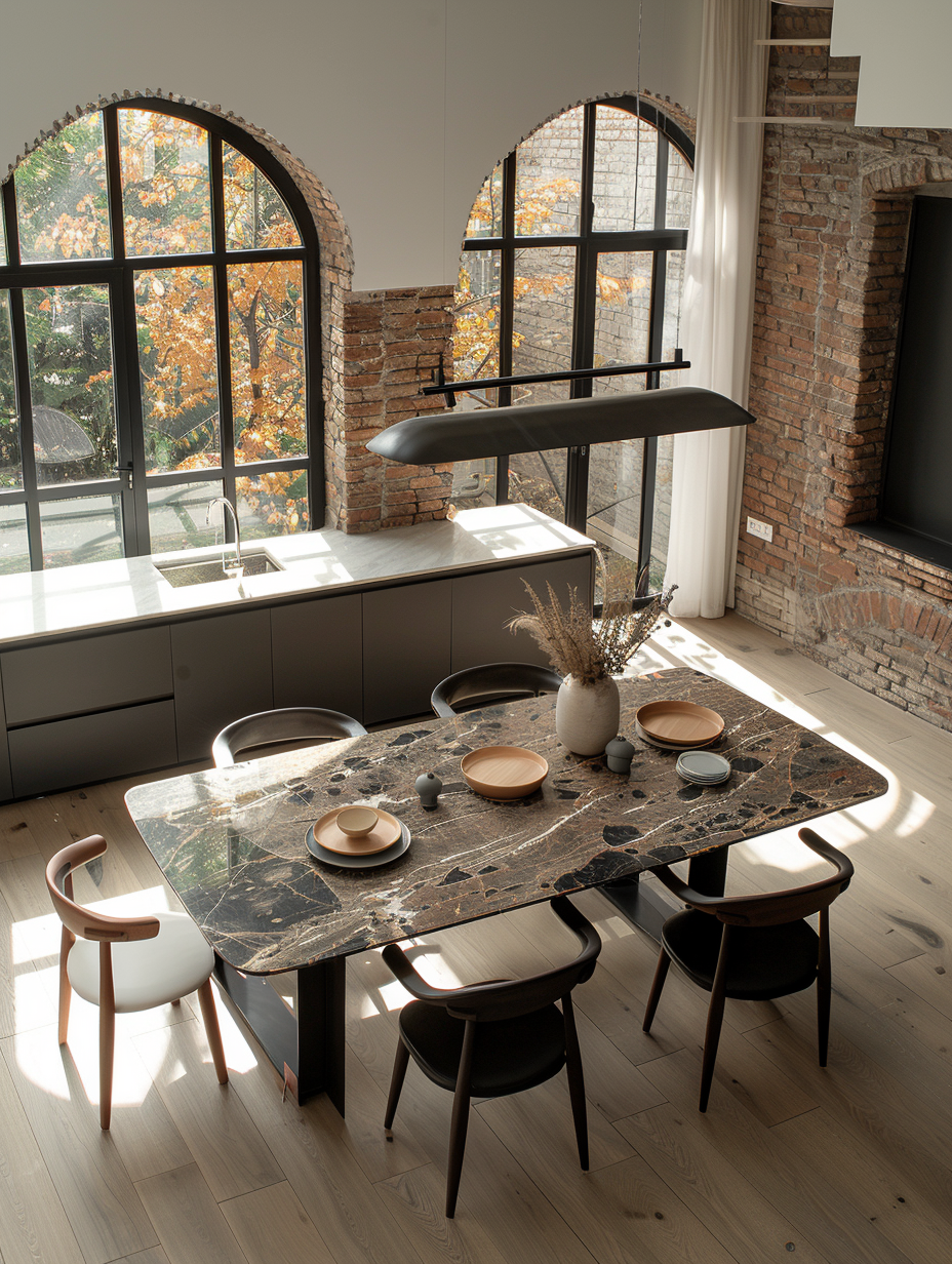 Chic Modern Dining Space Photo on Lummi