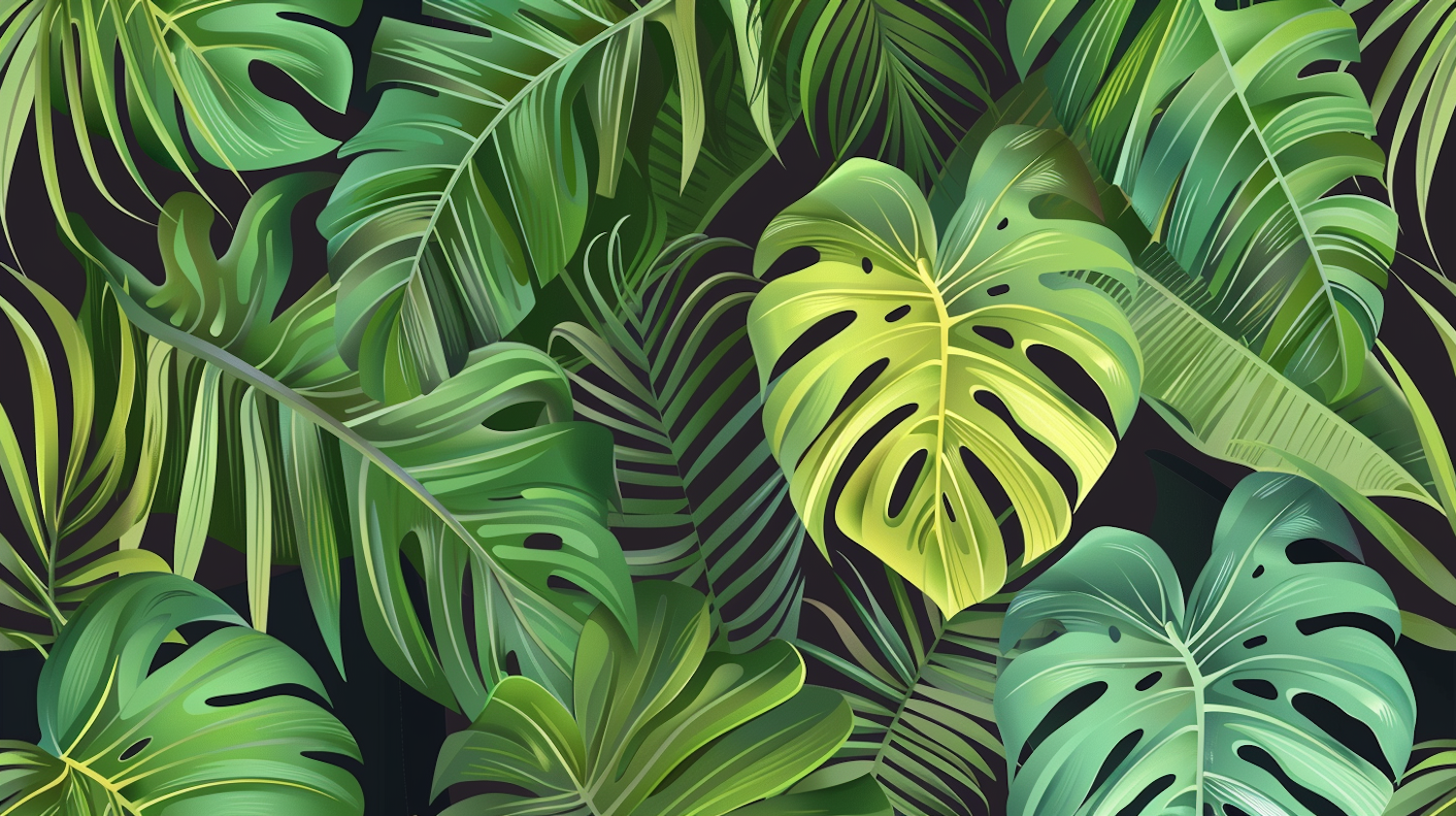 Tropical Leaves Composition