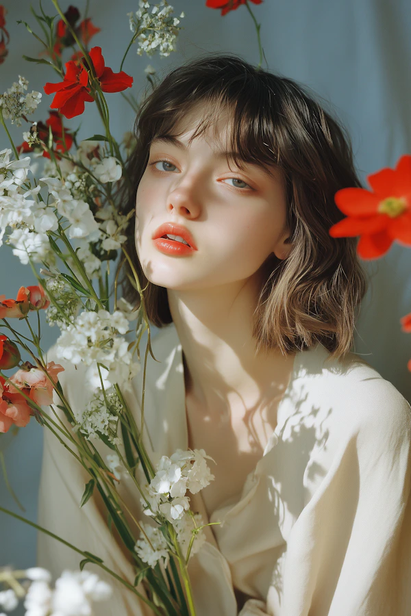 Dreamy Floral Portrait