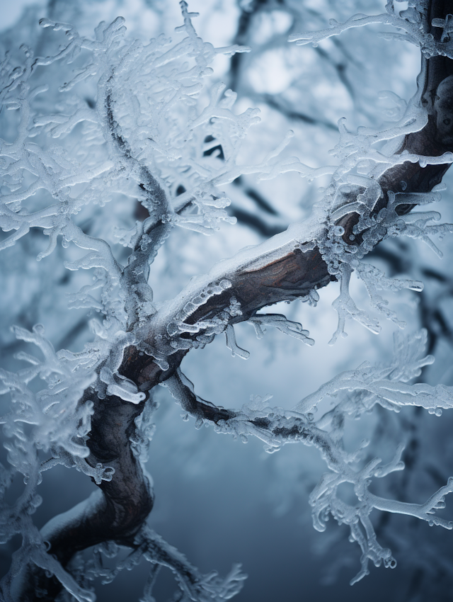 Frosted Arboreal Sculptures