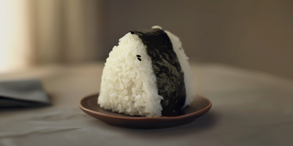 Anthropomorphic Onigiri Character