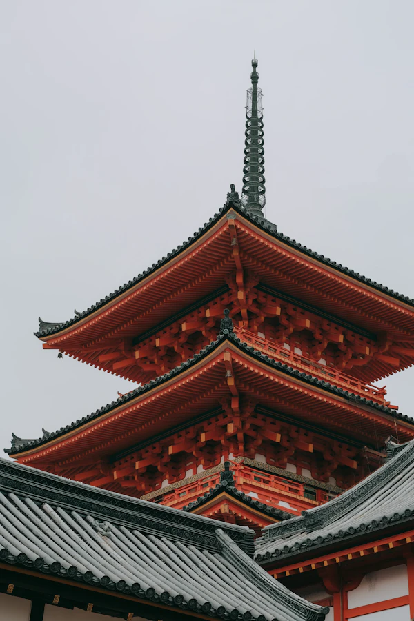 Traditional Red Pagoda