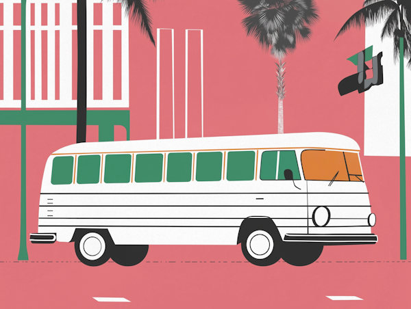 Vintage Bus Illustration