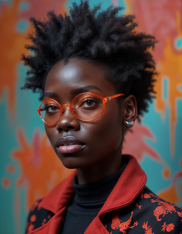 Portrait of Stylish Woman