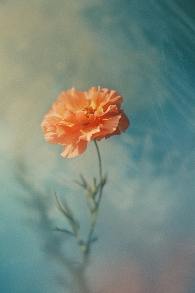 Delicate Peach-Orange Flower