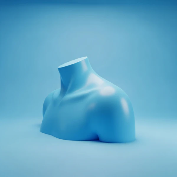 Glossy Blue Torso