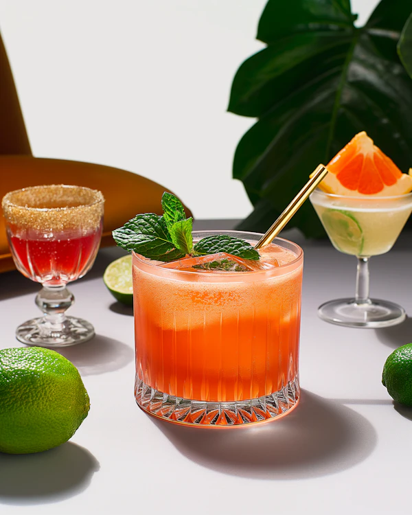 Colorful Cocktail Display