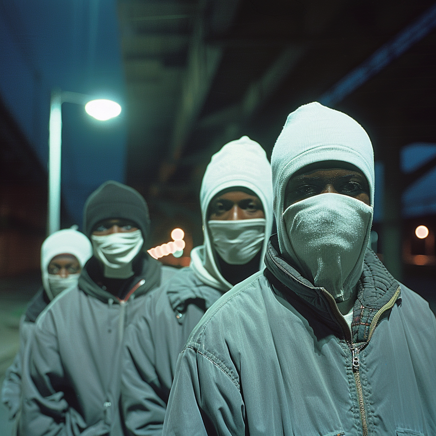 Mysterious Group Under Overpass