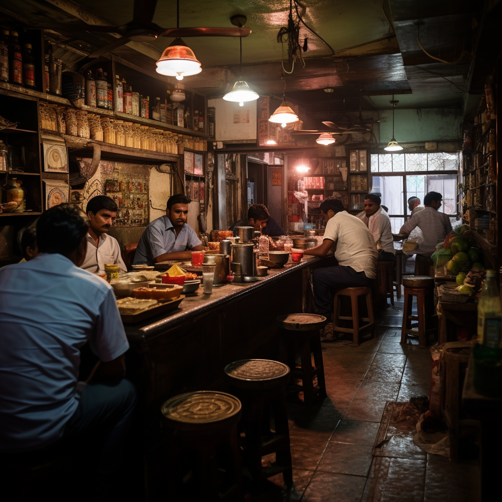 South Asian Rustic Eatery Ambiance Photo on Lummi