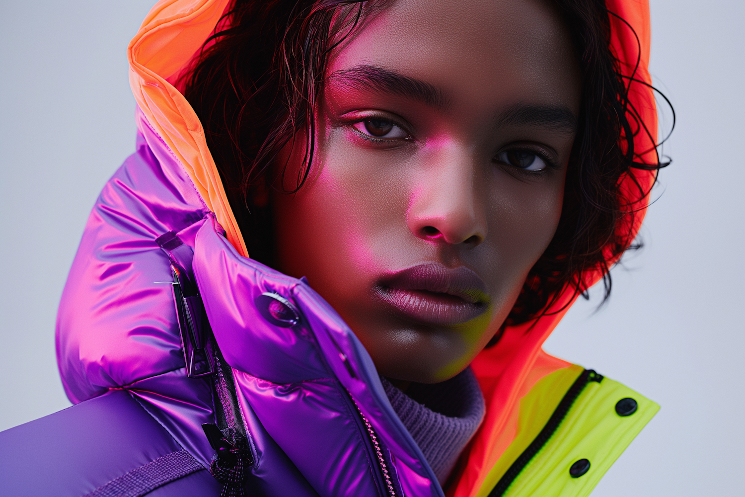 Multicolored Jacket Portrait