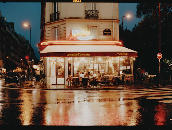 Cozy Rainy Café Scene