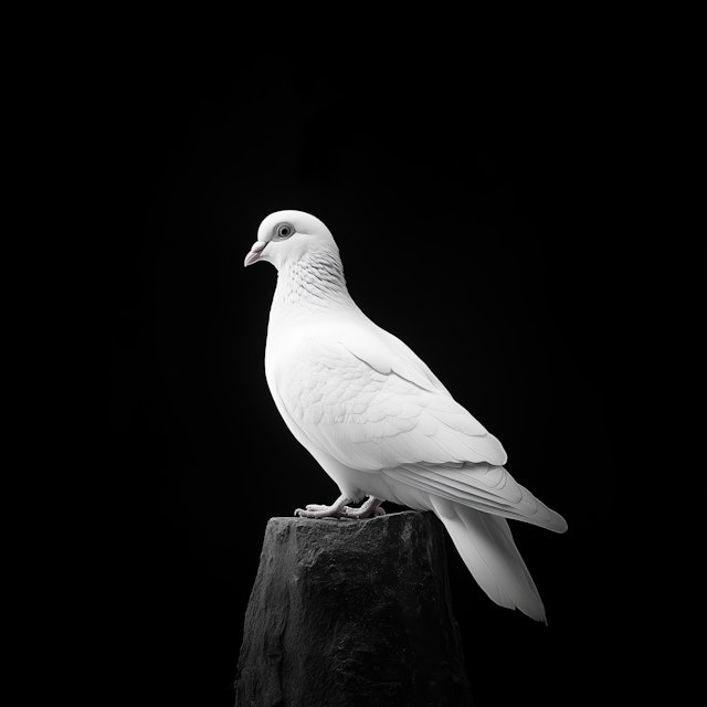 Serene White Dove