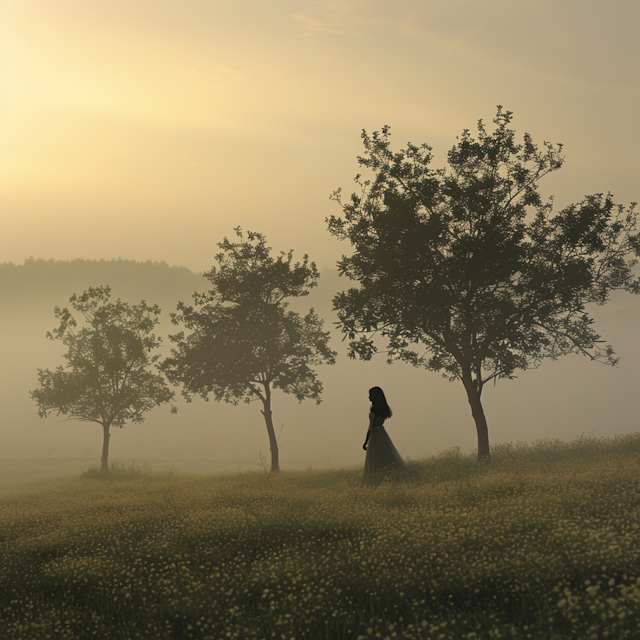 Misty Morning Solitude