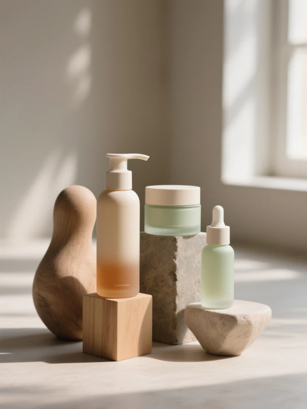 Minimalist Skincare Display
