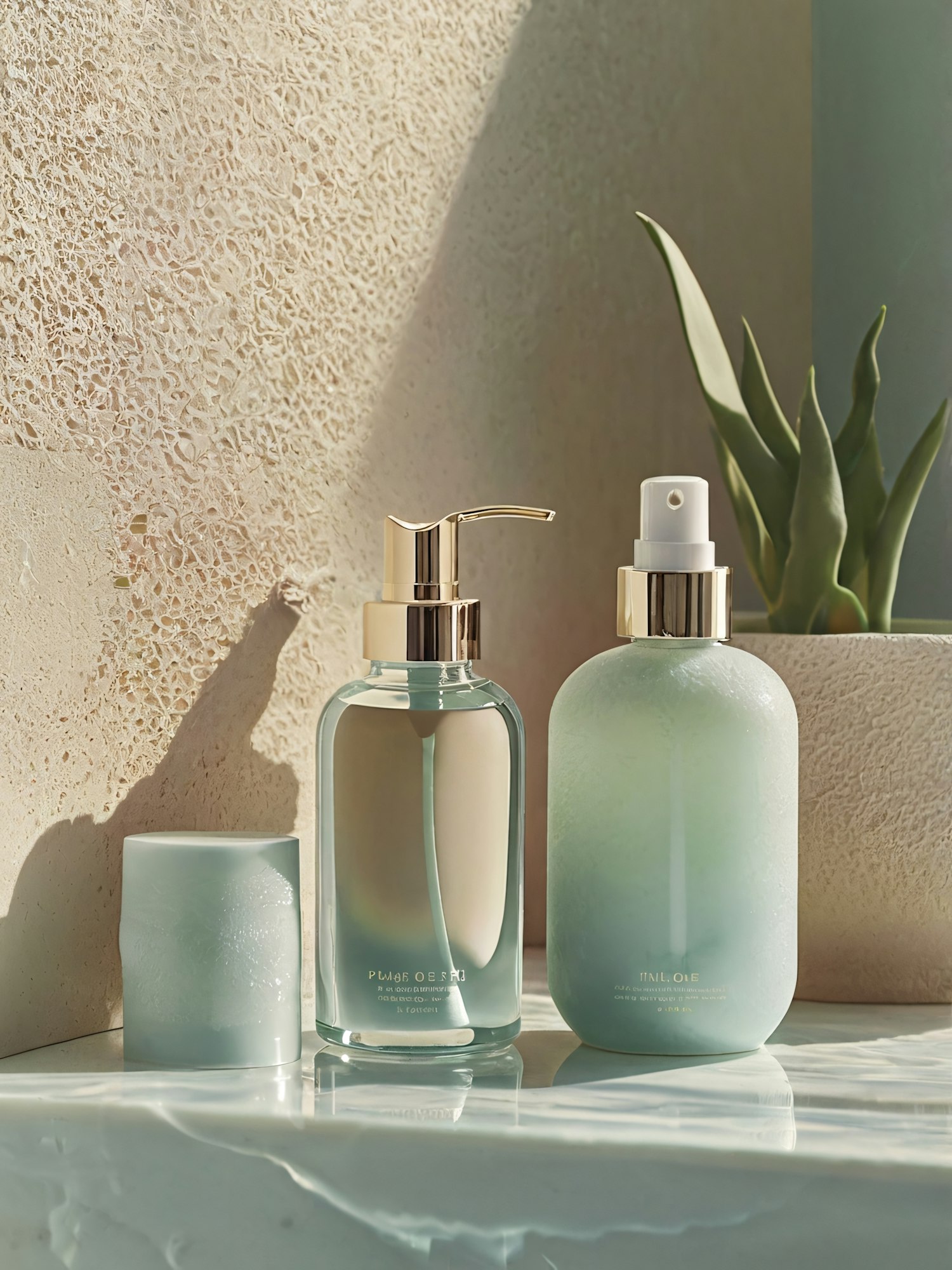 Elegant Cosmetic Bottles