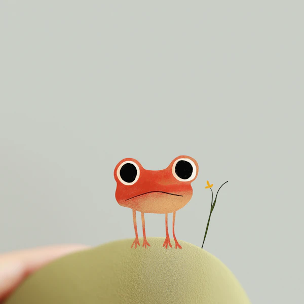 Cartoon Frog Illustration