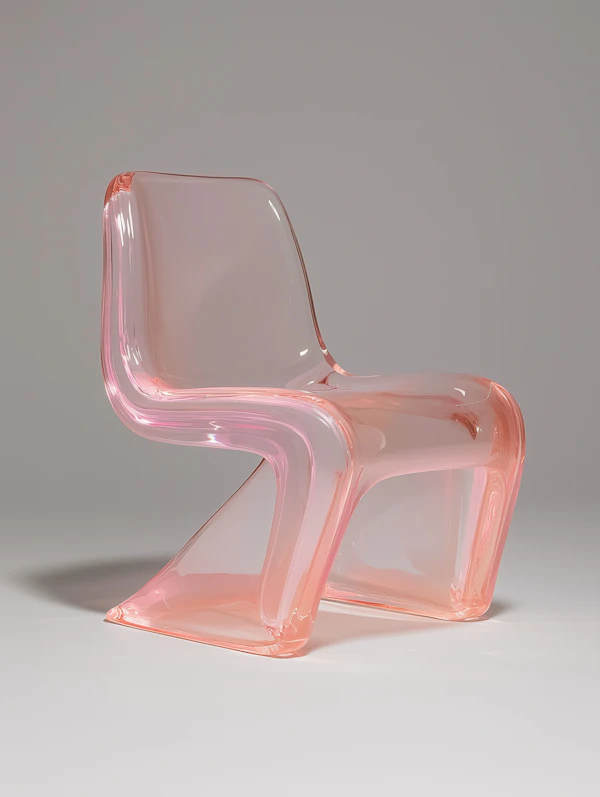Pink Translucent Chair