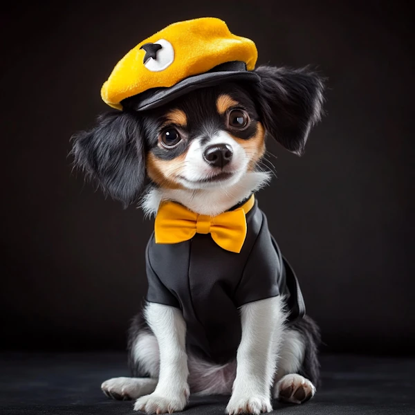 Dapper Dog in Bow Tie