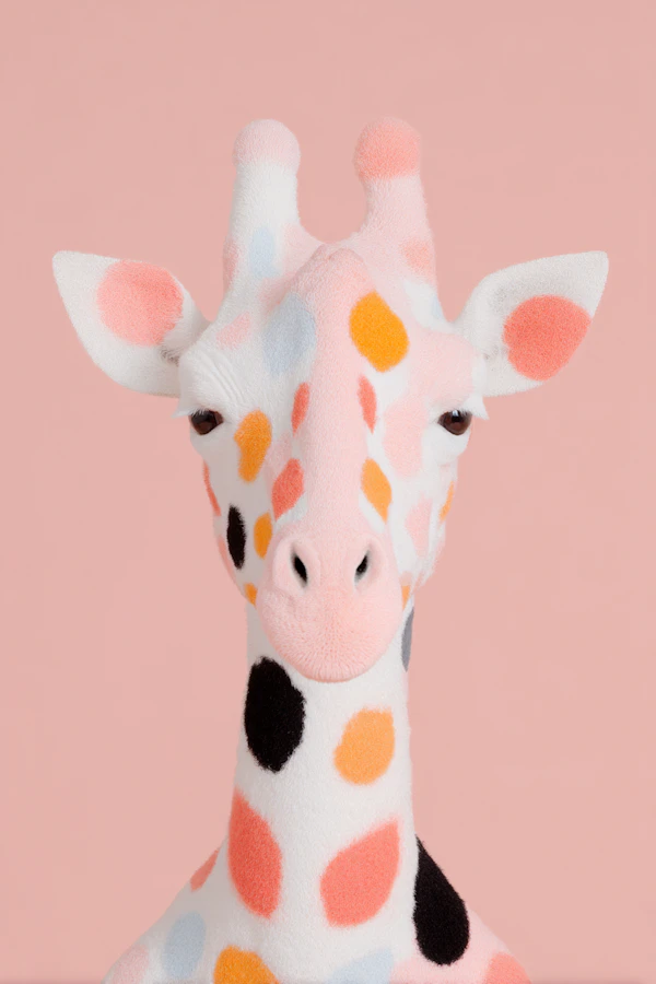 Whimsical Giraffe Art