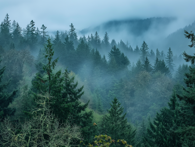 Misty Forest Serenity