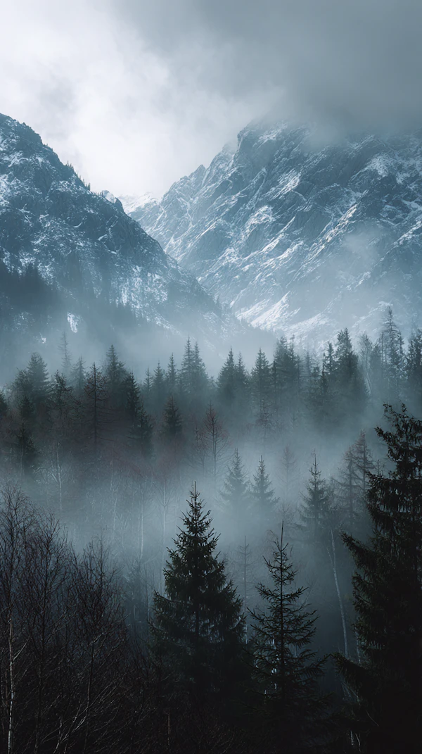 Misty Mountain Peaks
