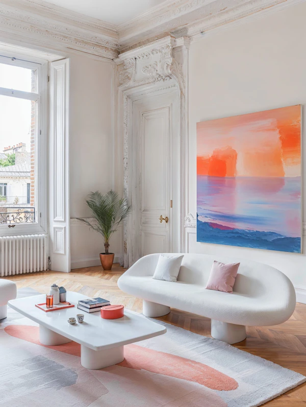 Elegant and Stylish Interior of Classic Apartment