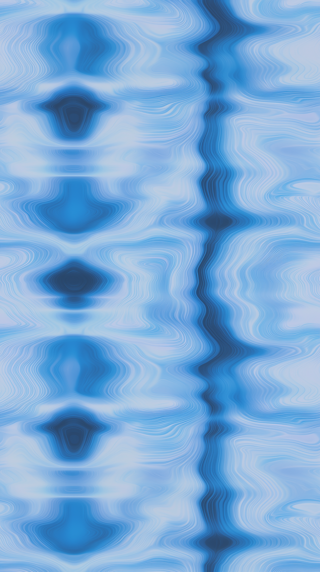 Abstract Blue Fluidity