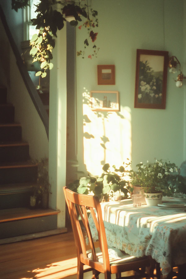 Cozy Interior with Sunlit Ambiance