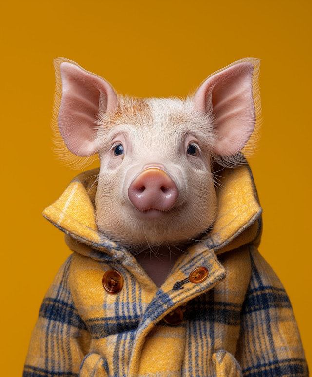 Dapper Dressed Pig