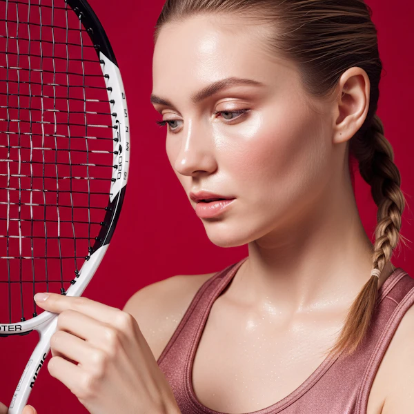 Focused Tennis Player