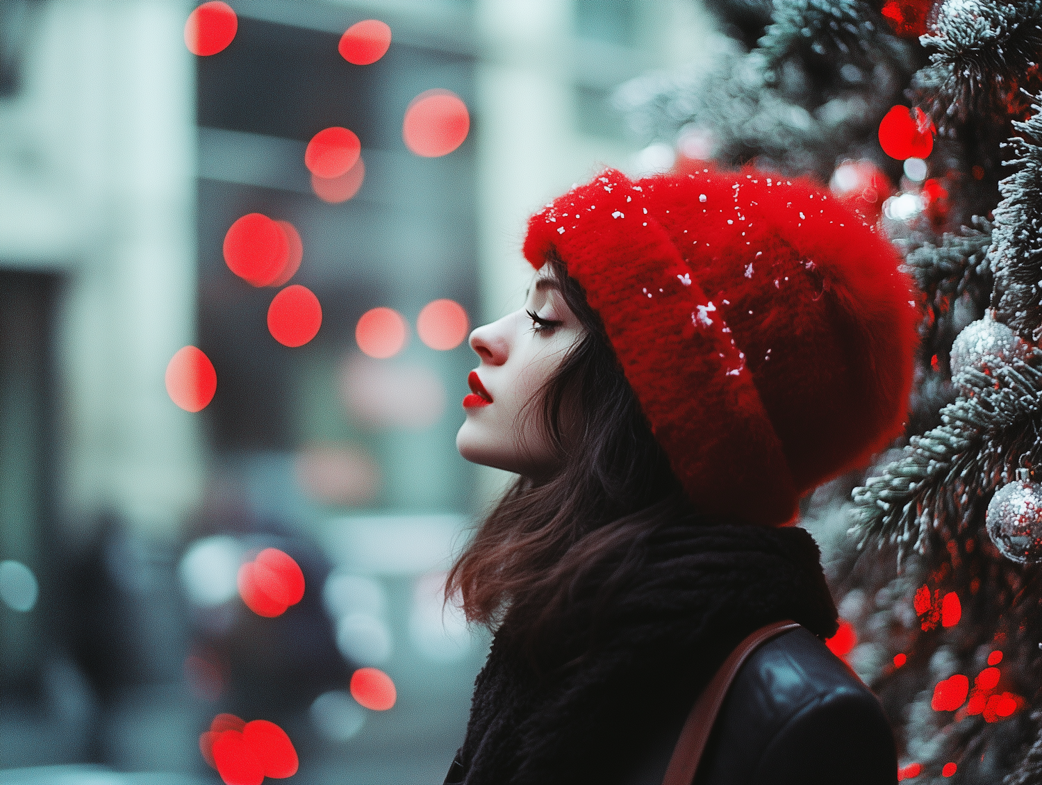 Woman in Red Hat