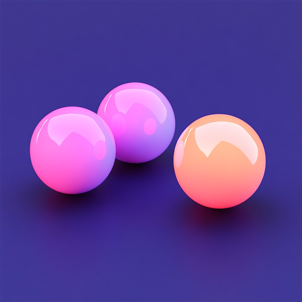 Reflective Spheres with Color Gradients