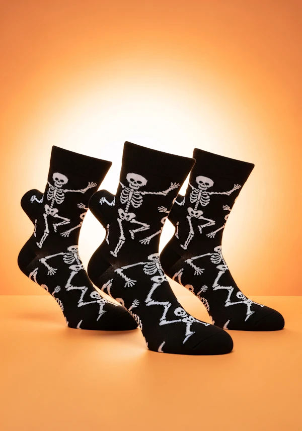 Skeleton Socks Display