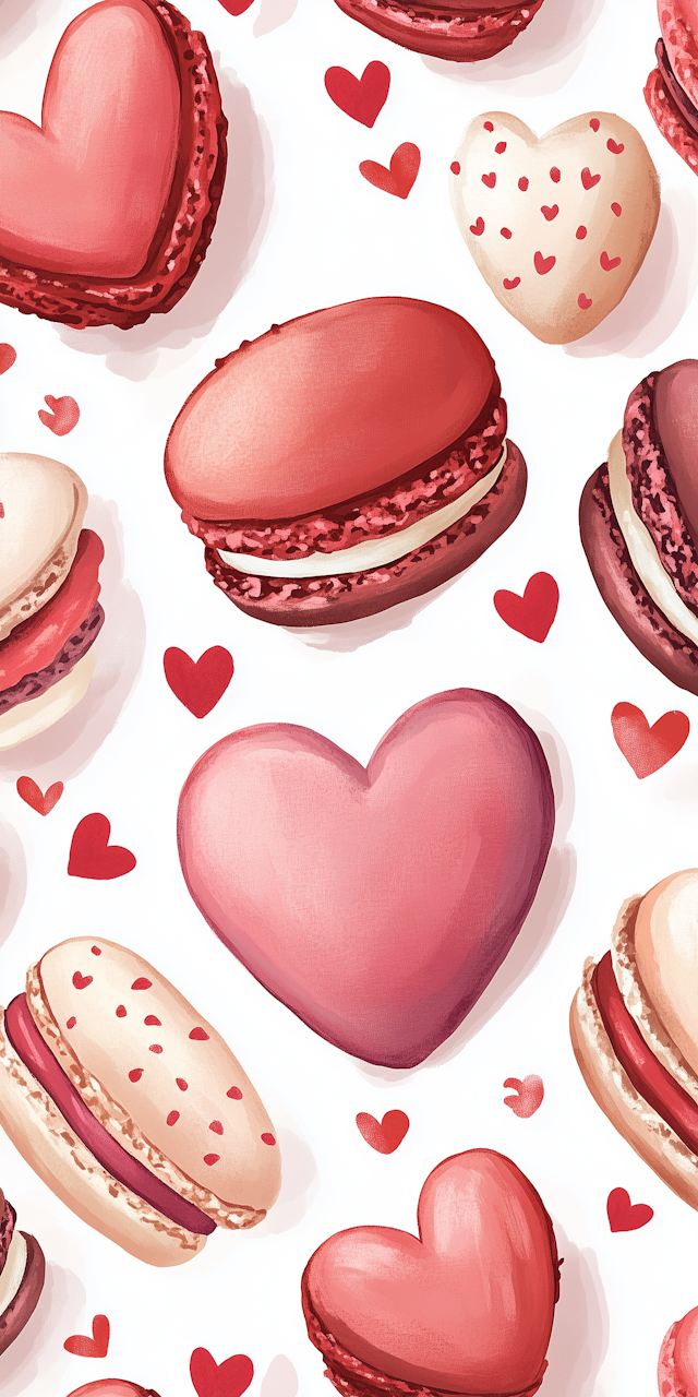 Romantic Macaron Pattern