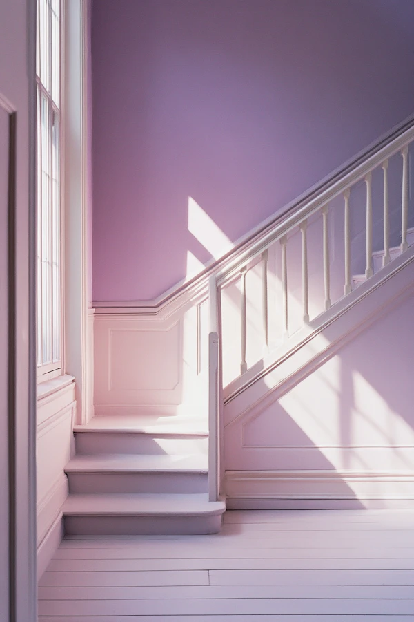 Serene Staircase Scene