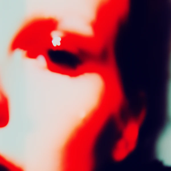 Abstract Face Close-Up