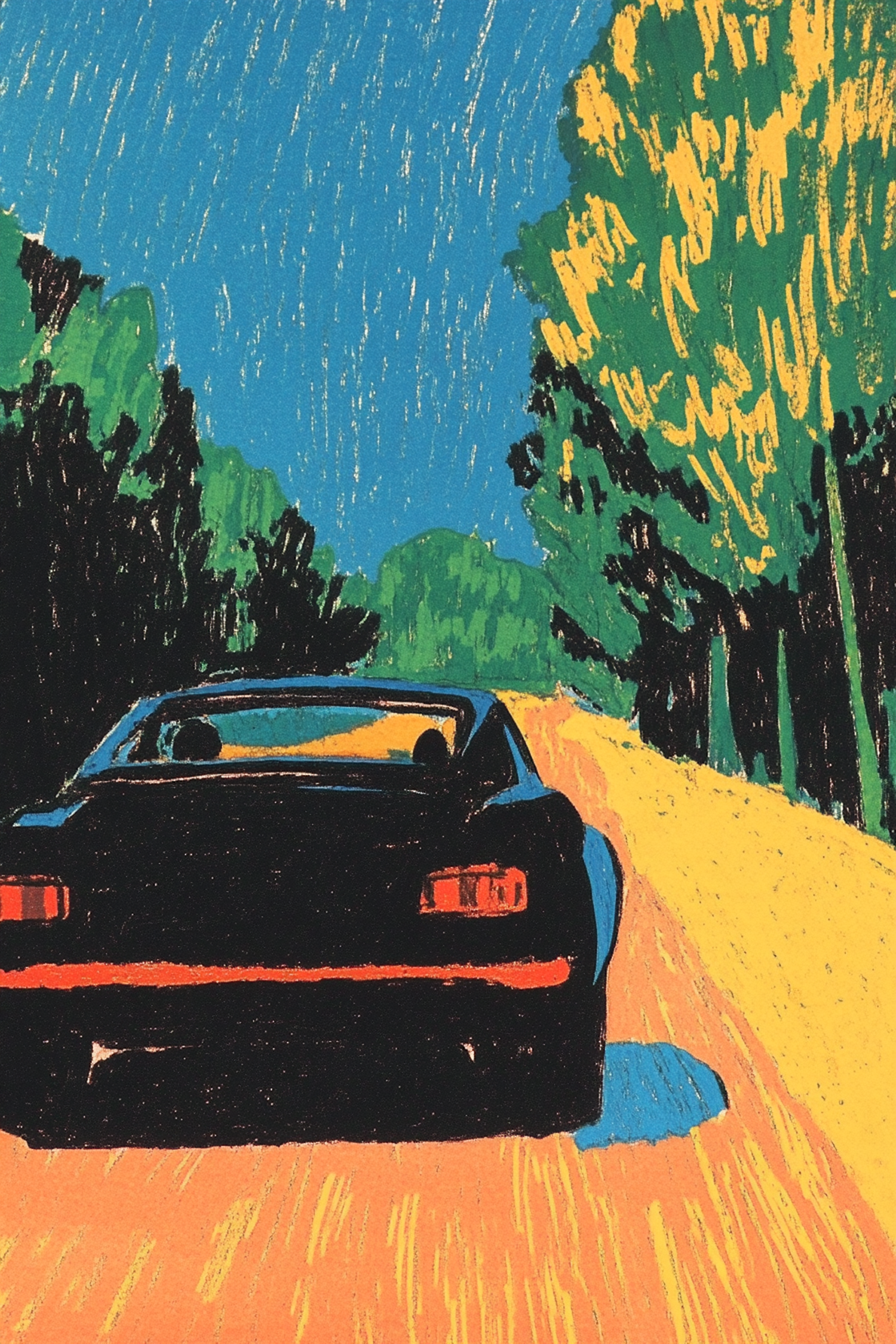 Retro Car Illustration