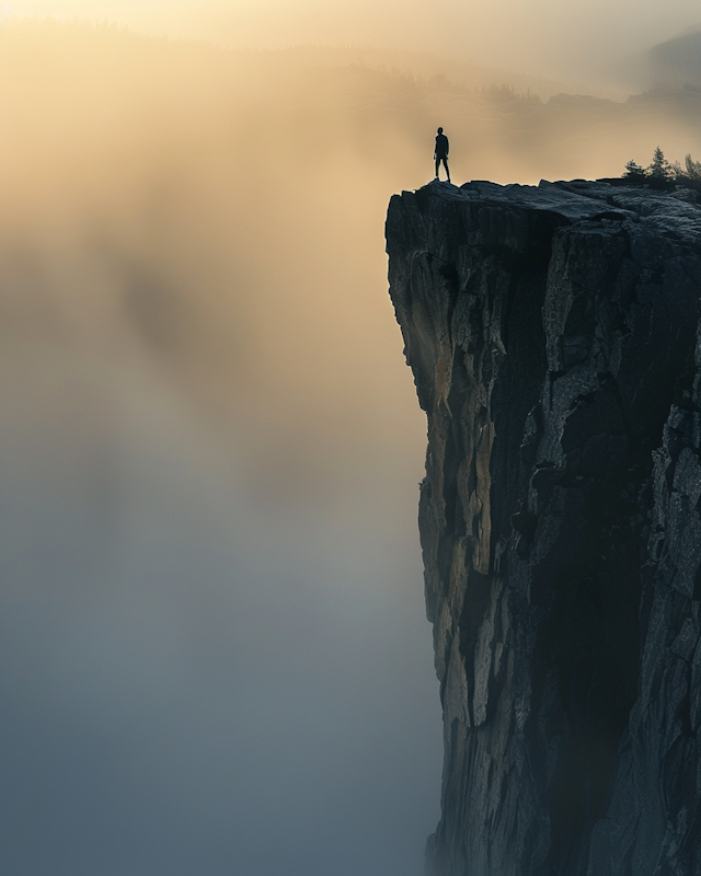 Solitude Atop the Cliff