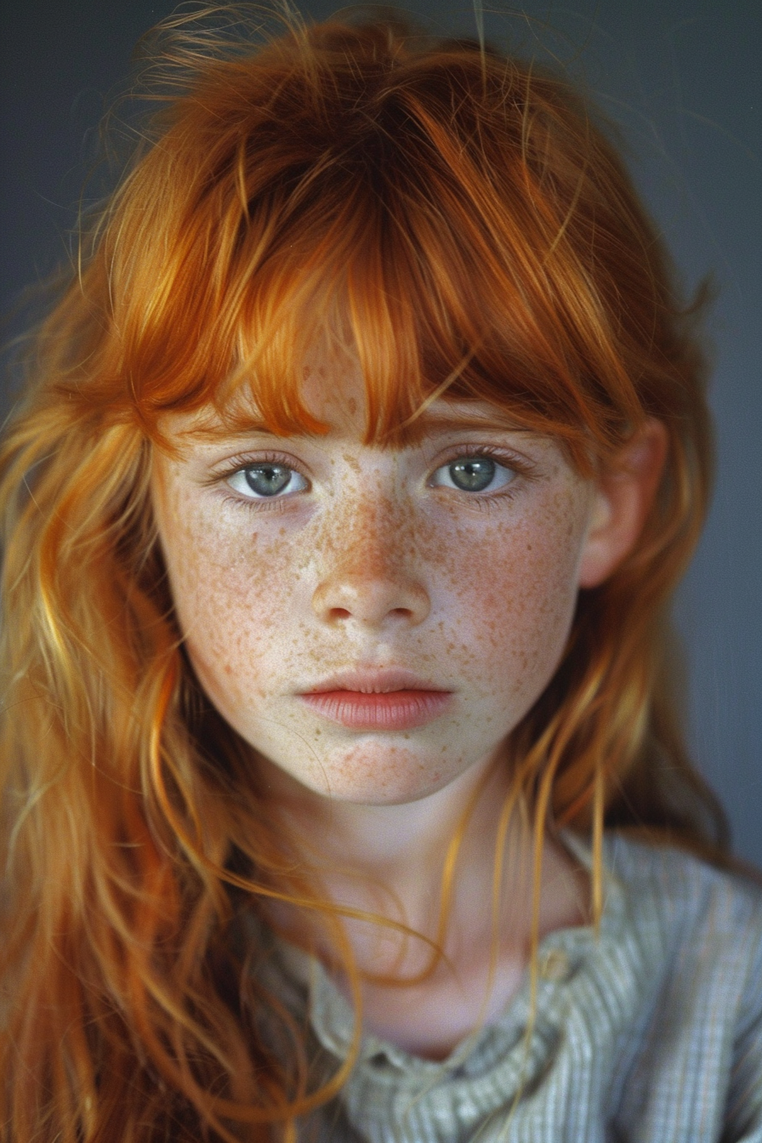 Portrait of a Young Girl with Red Hair