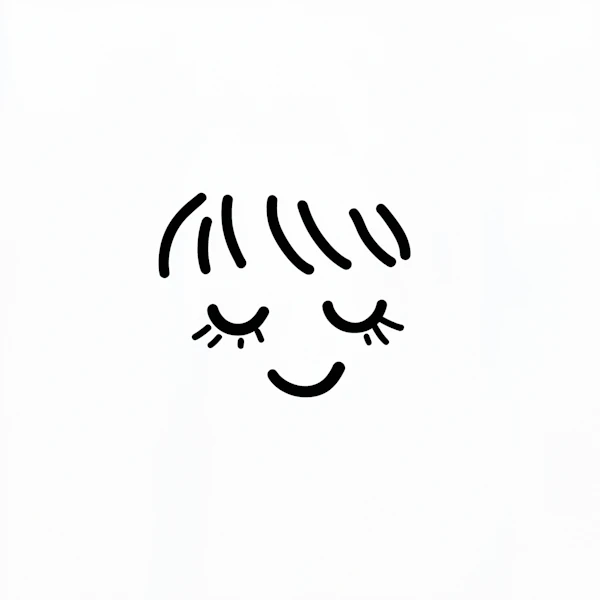 Minimalist Smiling Face