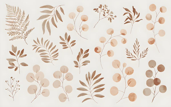 Botanical Illustrations in Monotone