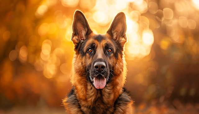 Attentive German Shepherd