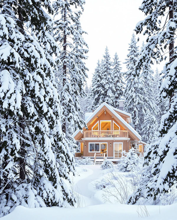 Cozy Winter Cabin